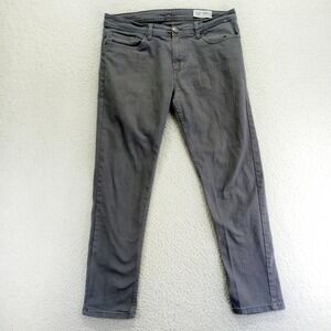 DENIM CO Skinny Jeans Men Grey W32 L30 Cotton Blend Stretch Casual Pants